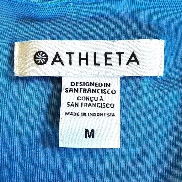 ATHLETA Santorini Thera Dress Light Blue Tencel Modal Dress Size Medium - Picture 5 of 11